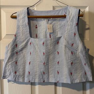 Amable embroidered Crop Top